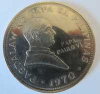 Moneta Uno Piso - Filipiny - z okazji wizyty Ojca Świętego