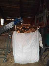 drewno opałowe zrzyny pakowane w  big bag 1m3