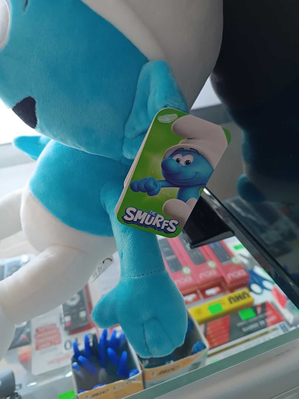 Novidade:Peluche Smurfs Smurf Azul 42cm