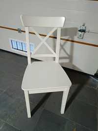 3 Krzesła drewniane INGOLF białe