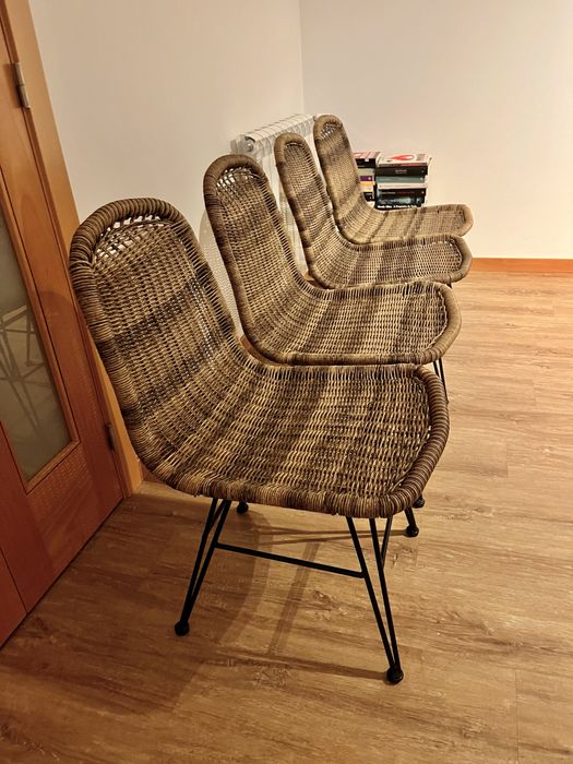 4 Cadeiras verga interior/exterior Casa Home