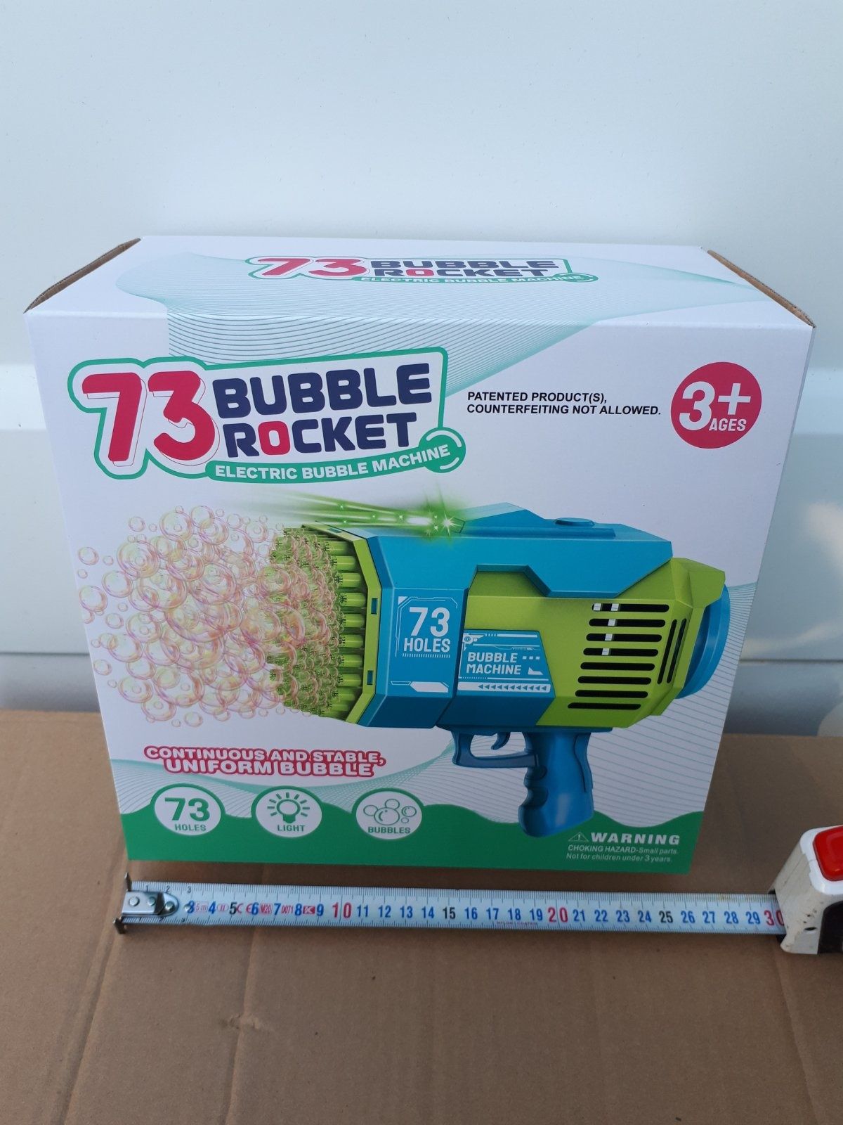 Супер Мыльный Пистолет Bubble Rocker Machine с 73 отверстиями для шоу