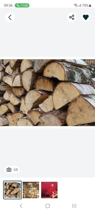 Drewno kominkowe - opałowe suche- brzoza- 329/mp RABAT!