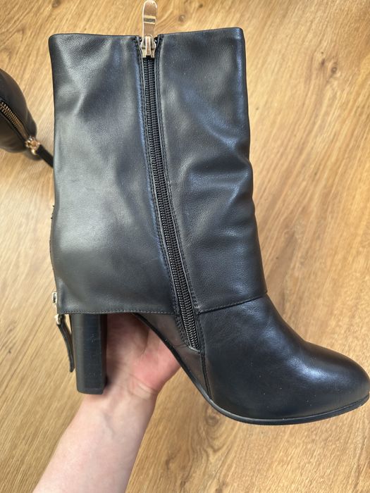 Трендові ботильони труби чоботи сапожки 38 39 розмір