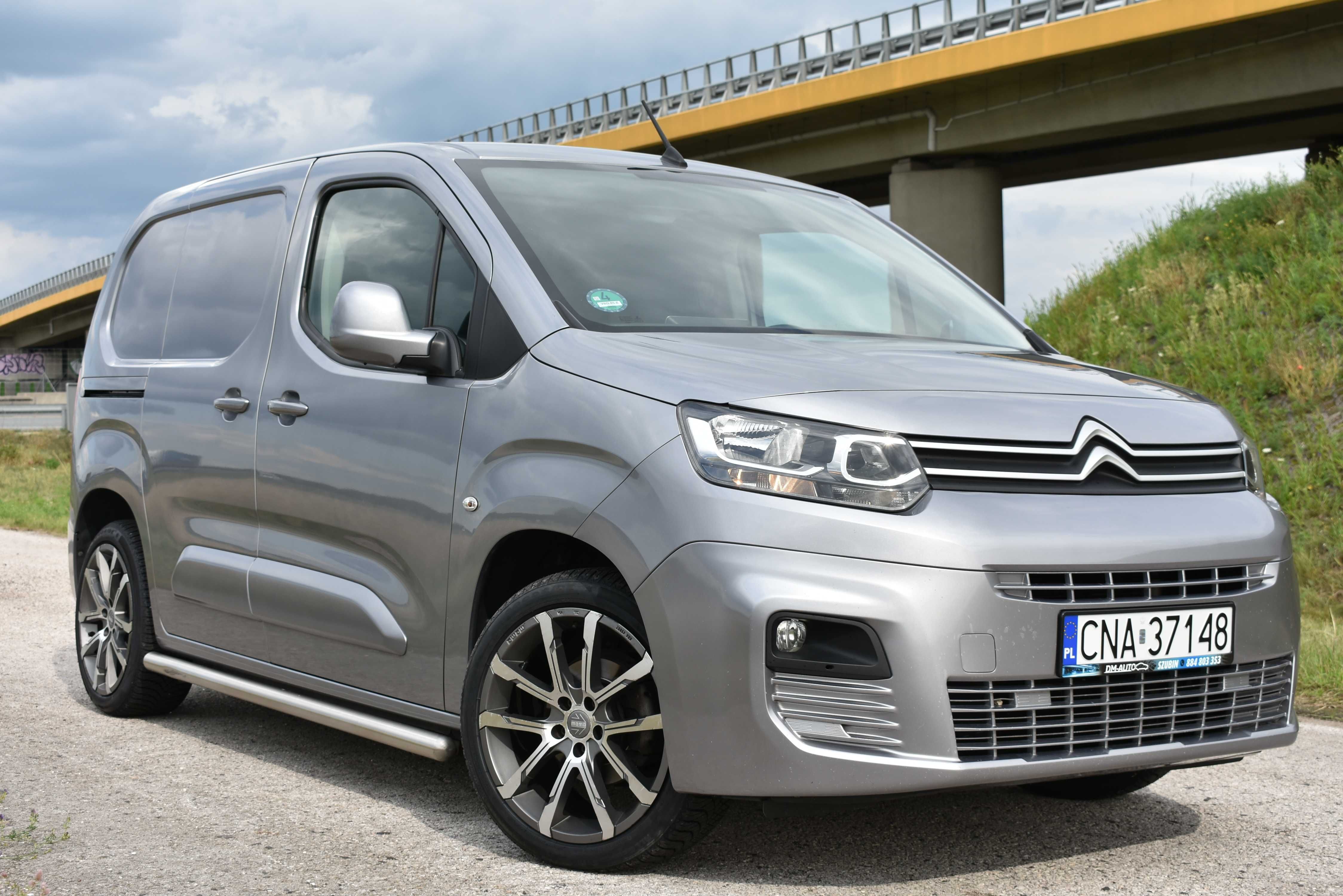 BEZWYPADKOWY Citroen BERLINGO 1.6HDI 2019r FVat23% Navi PDC Nowe Opony