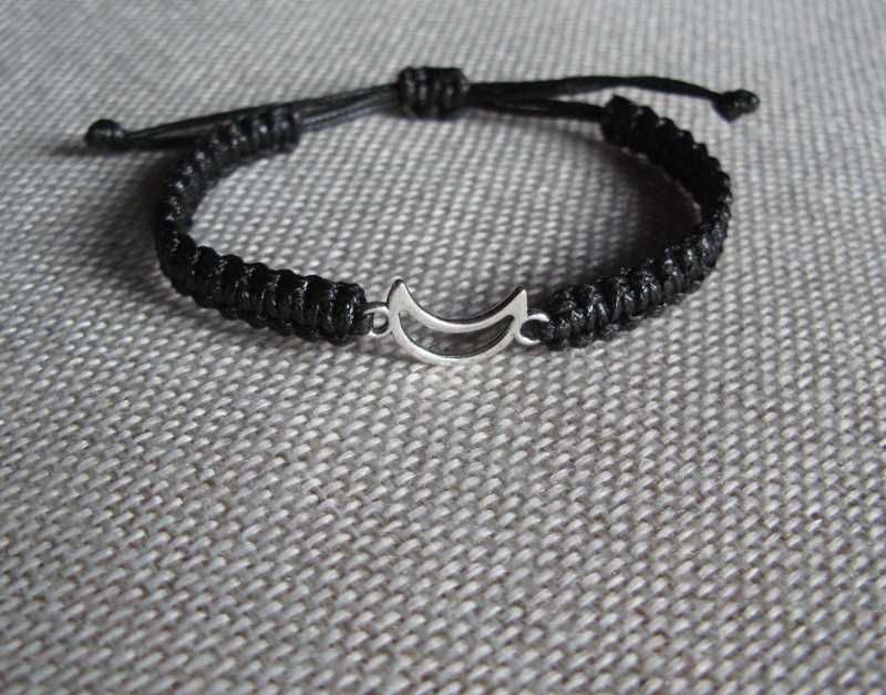 Bransoletka księżyc  makrama