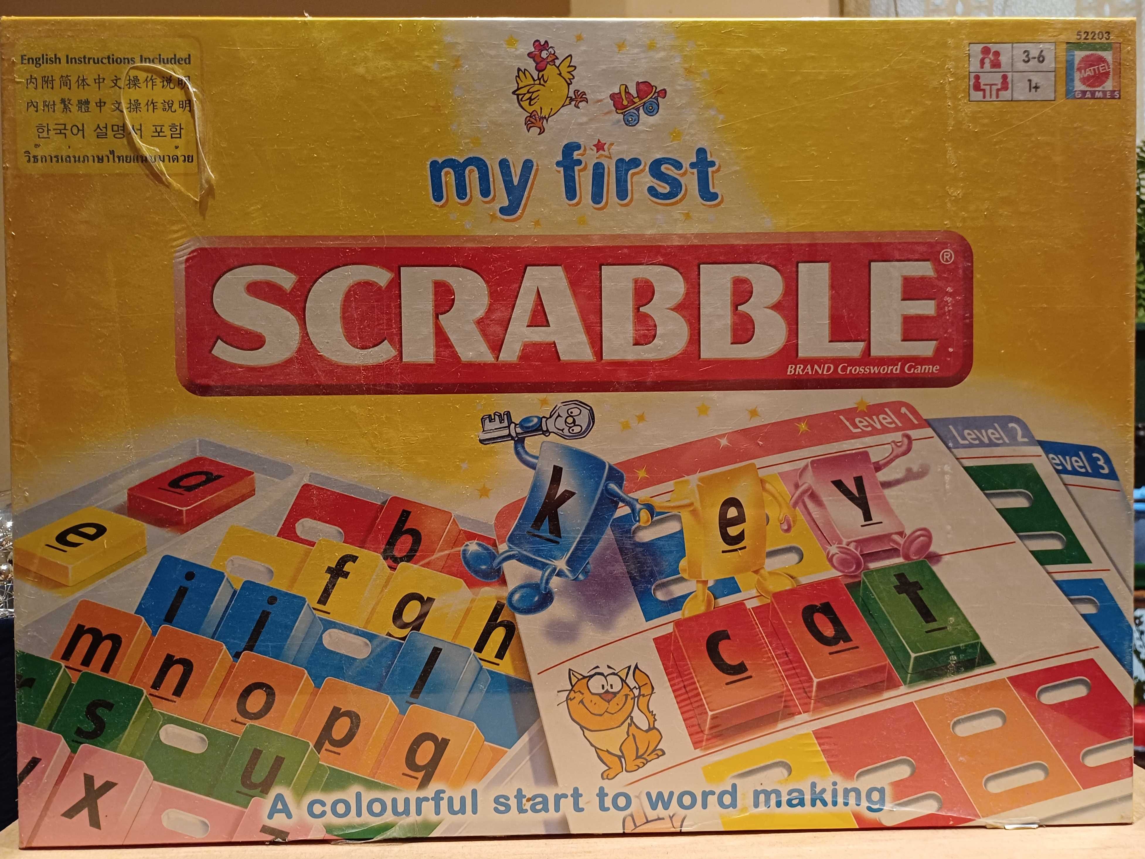 Pierwsze scrabble My first scrabble w języku angielskim nowe