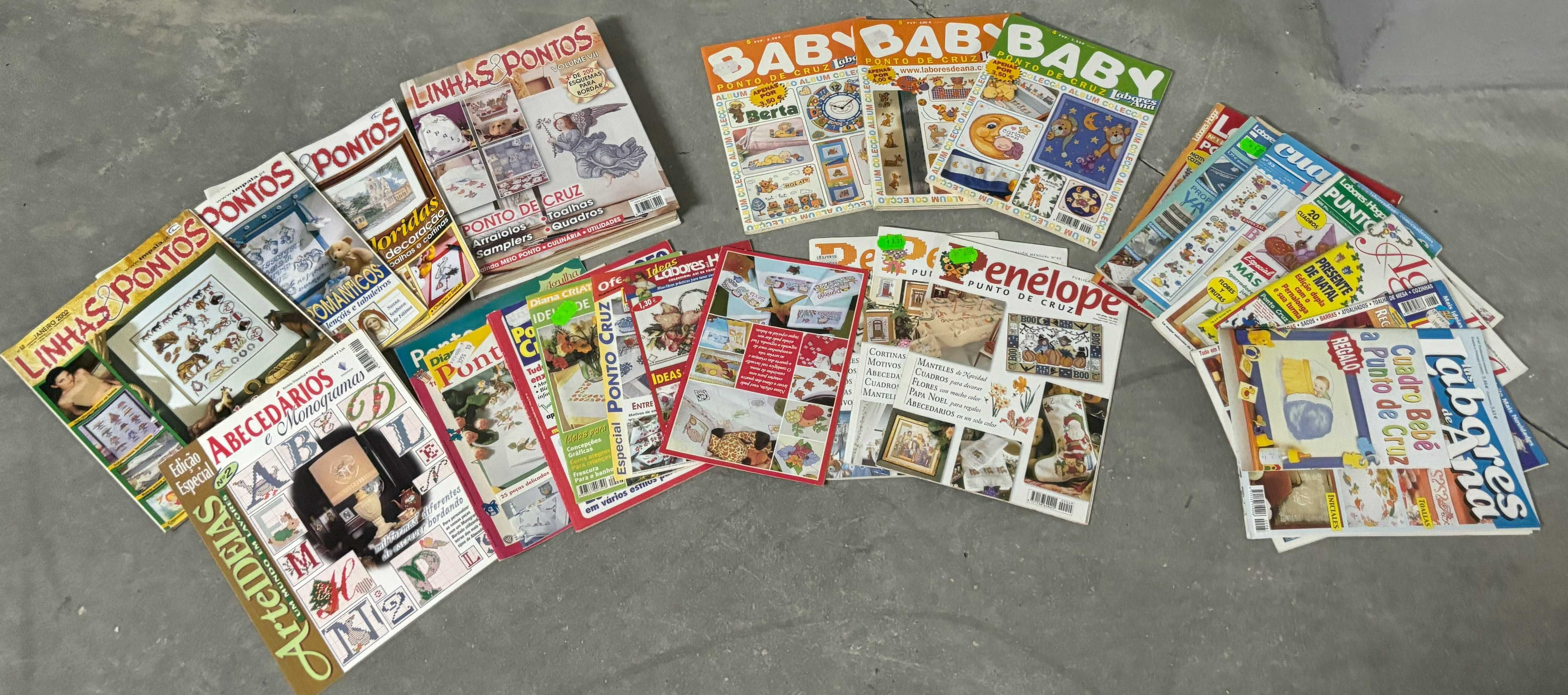 Revistas Ponto Cruz (24 Revistas Normais + 1 Livro c/ várias edições)