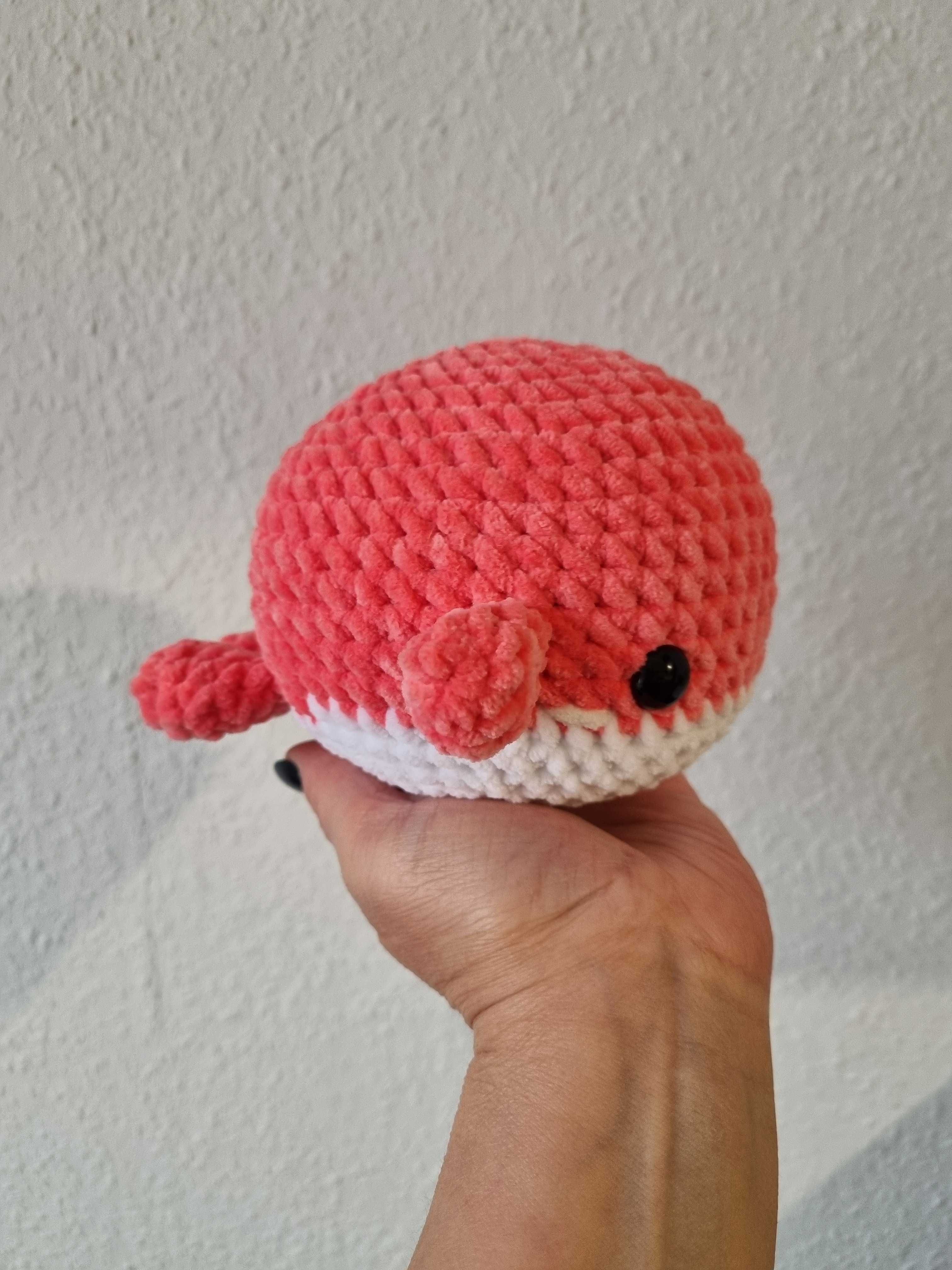 Wieloryb na szydełku,przytulanka,pluszak,handmade