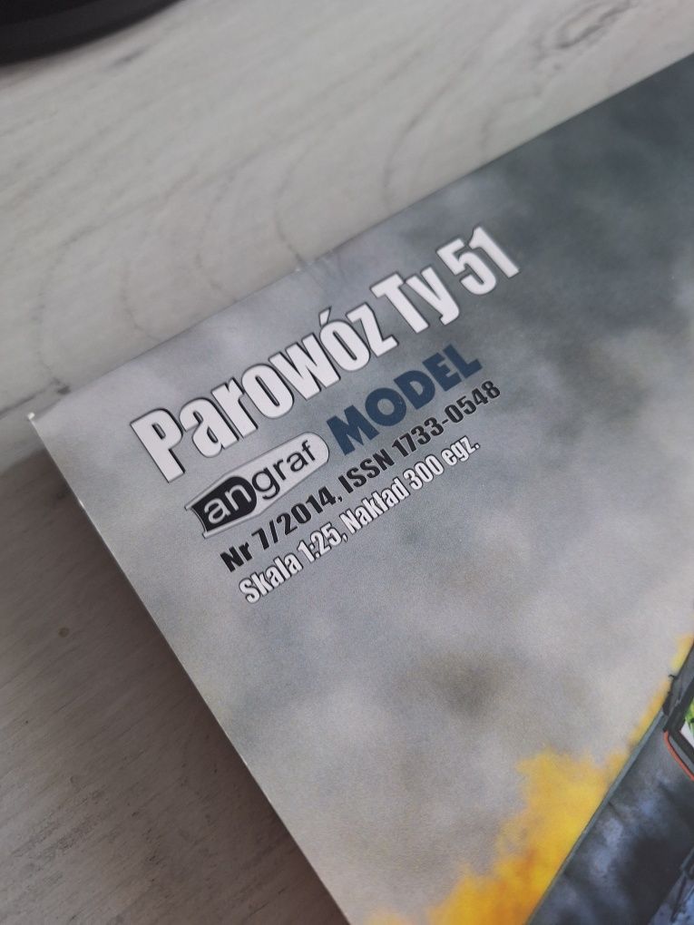 Model kartonowy Parowóz Ty51 angraf 1:25 7/2014