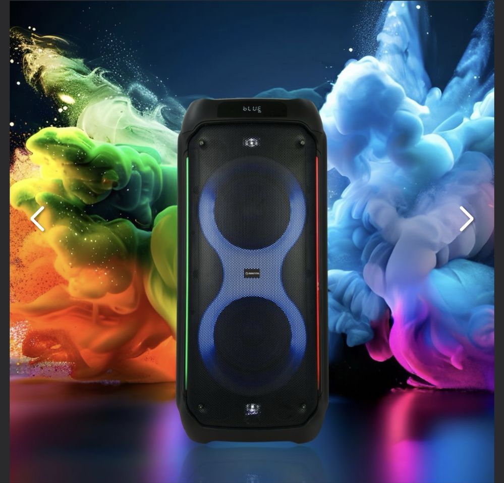 Колонка bluetooth караоке power аудио manta pallas микрофон пульт 140w