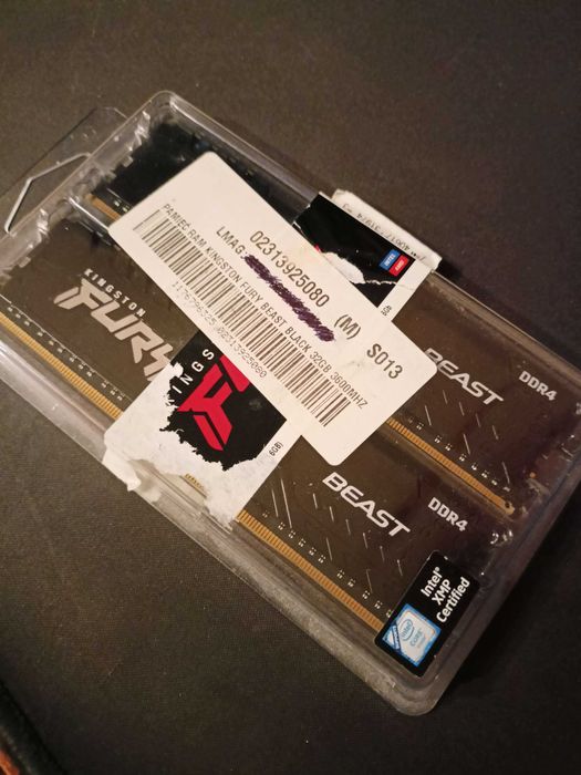 Pamięć RAM KINGSTON Fury Beast 32GB (2x16GB) 3600MHz