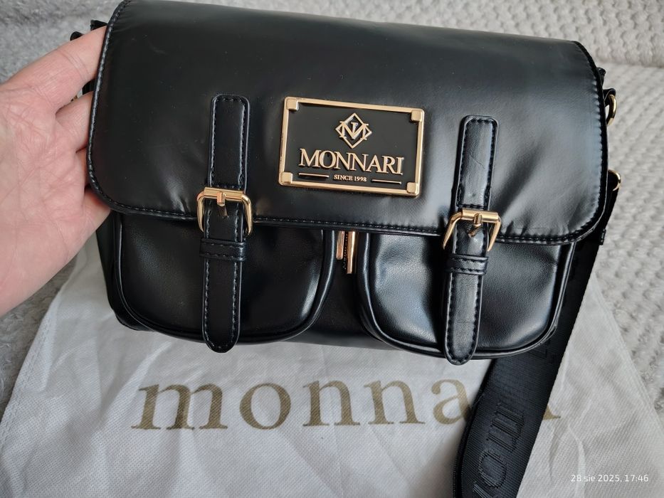 Monnari-nowa  pojemna  torebka z długim paskiem