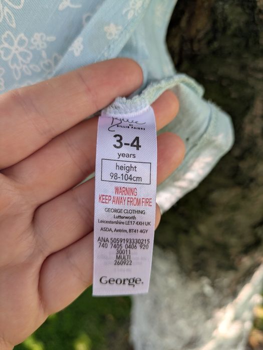Komplet zestaw 3x koszulka top 3x spodenki George Billie Faiers 98-104
