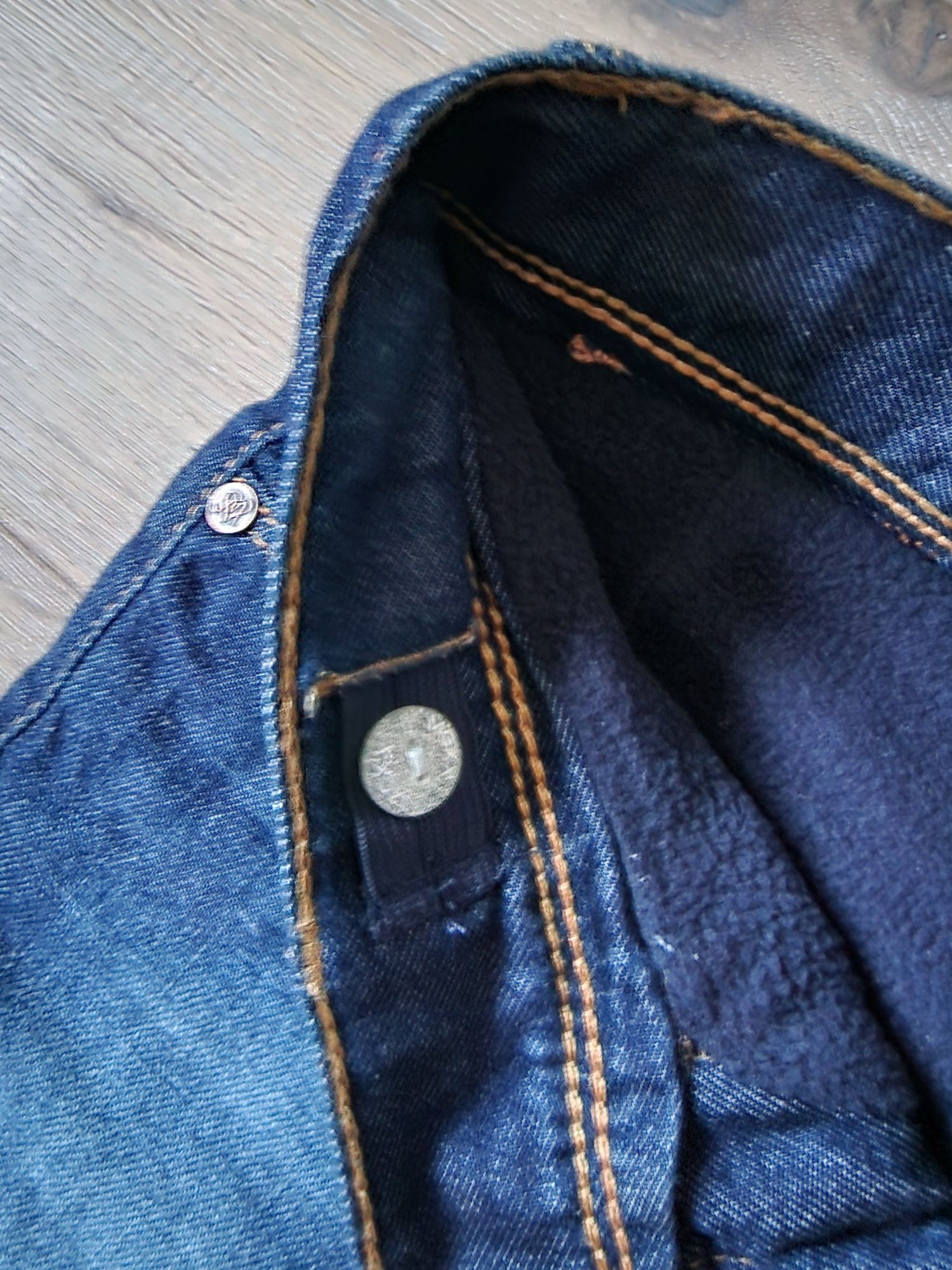 Spodnie ocieplane jeans MEXX, roz. 128 cm