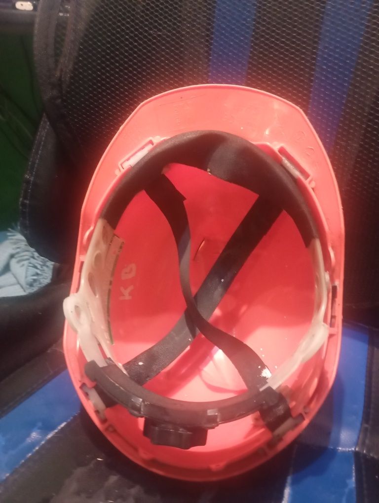 Kask budowlany pomarańczowy roboczy