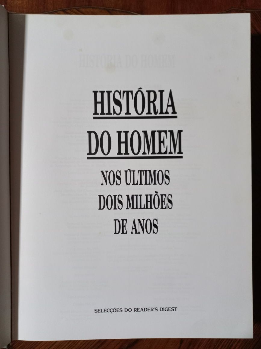 História do Homem nos últimos dois milhões de anos