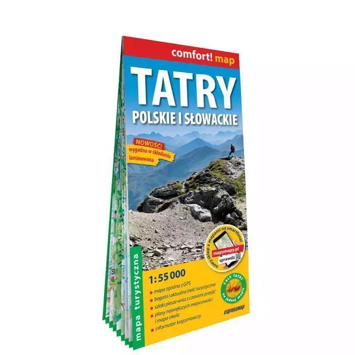 Tatry Polskie i Słowackie. Mapa w skali 1:55 000. ExpressMap