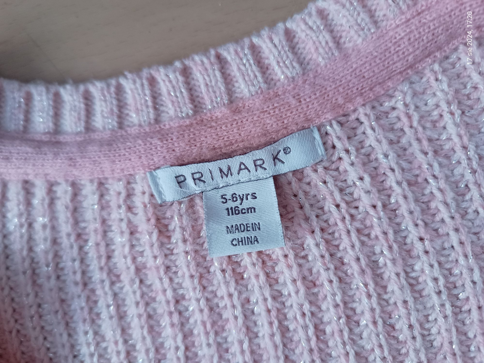 Sweter sweterek grubszy kardigan narzutka Primark