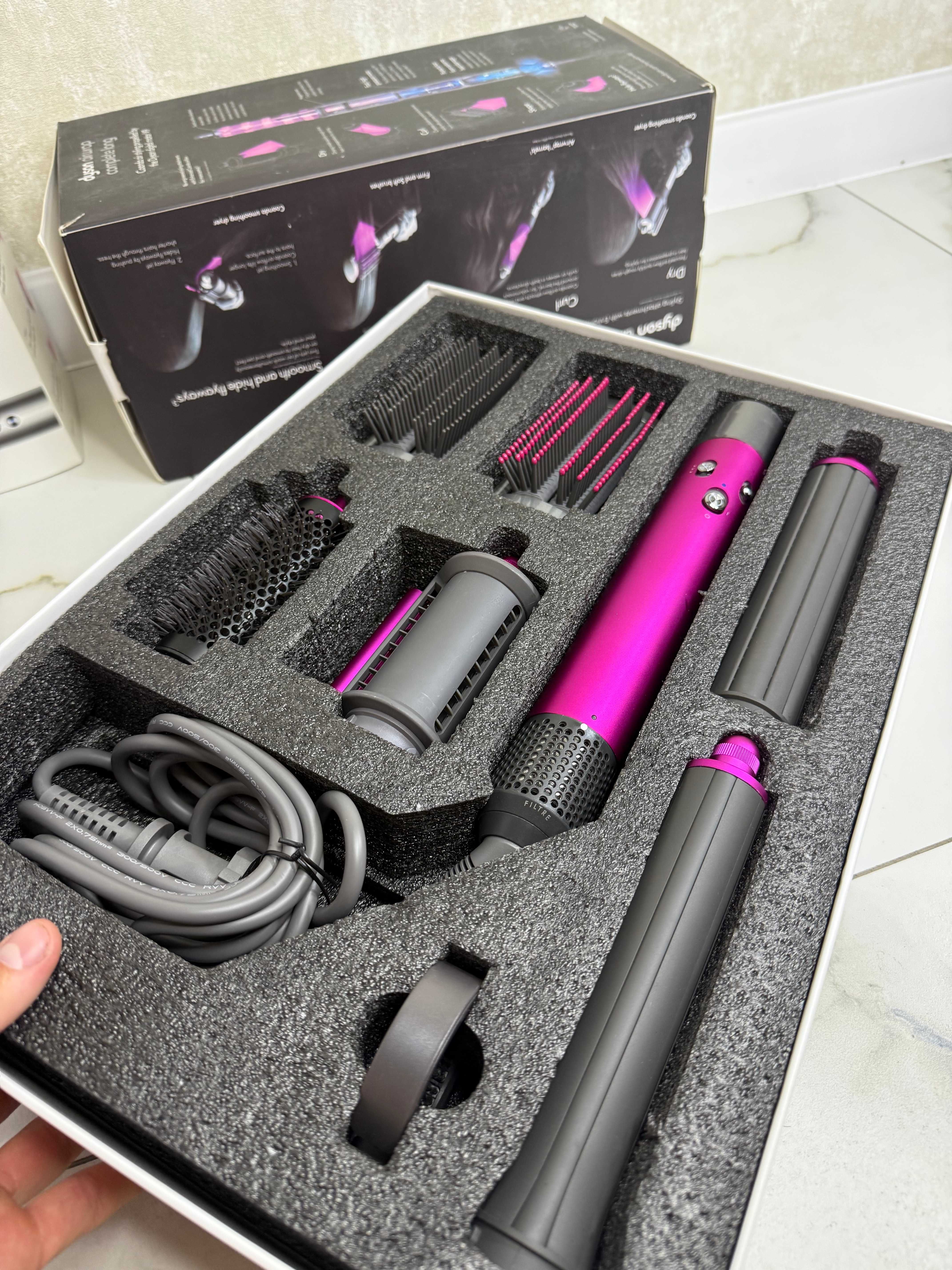 Преміум Стайлер Dyson Airwrap Fuchsia Ceramic Pop Ceramic Pin Дроп Опт