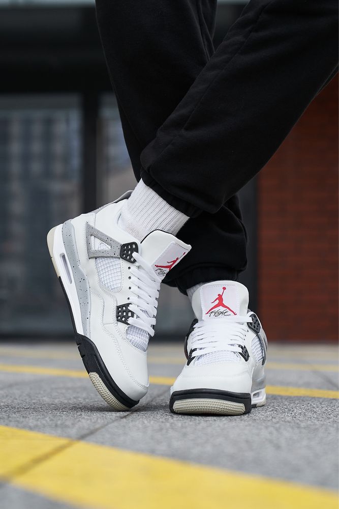 ОРИГІНАЛЬНА ЯКІСТЬ‼️ Jordan 4 Retro White Cement | Кросівки Джордан