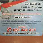 Czyszczenie piwnic mieszkań garaży. .