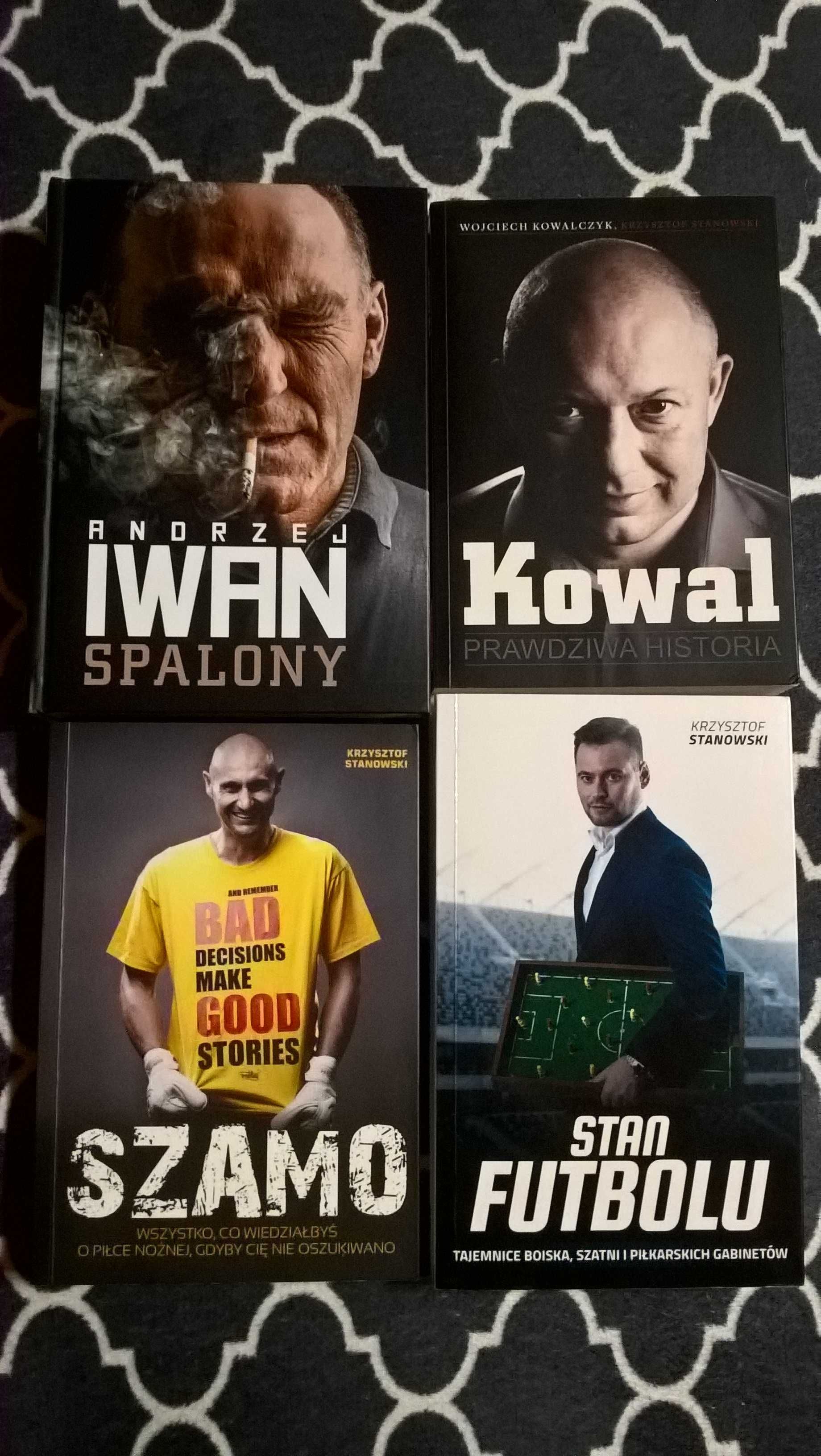 4 Książki K.Stanowskiego - Iwan Spalony, Kowal, Szamo, Stan Futbolu