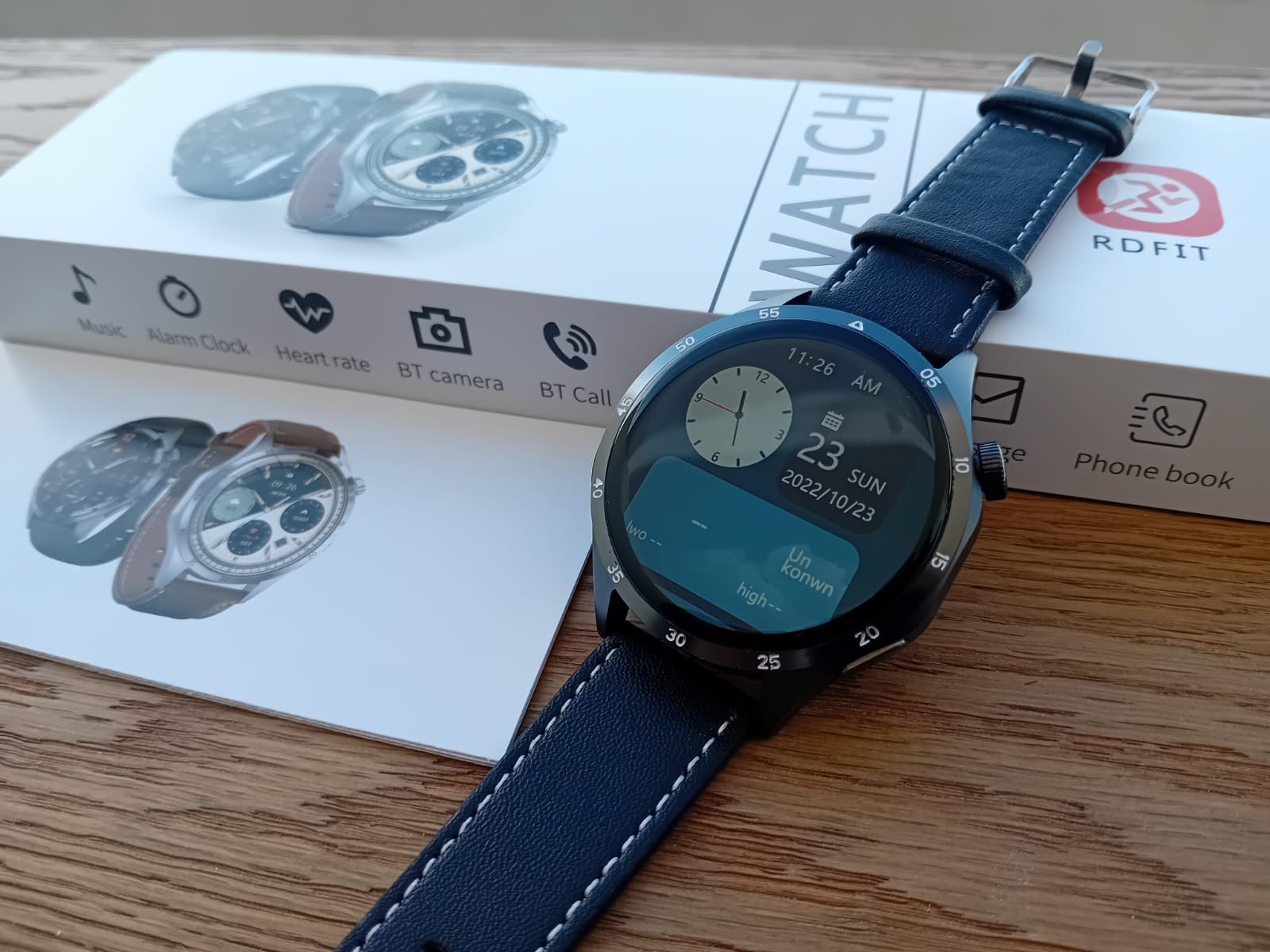 GT4 PRO PLUS Smartwatch 48mm : pele Preta