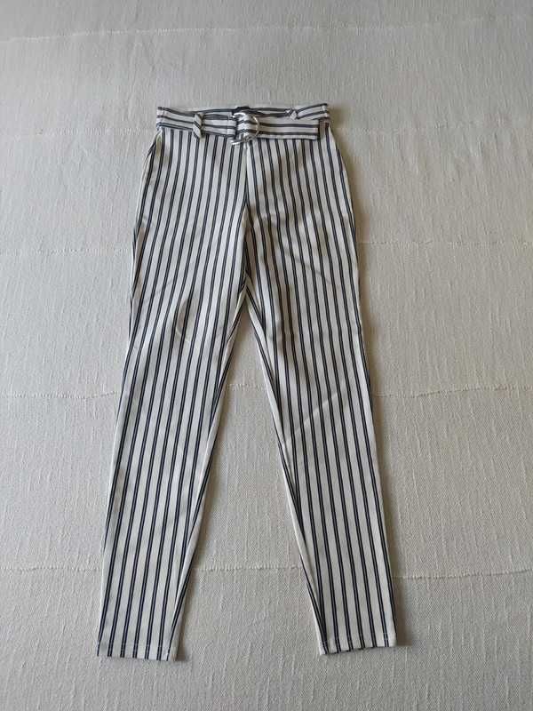 Spodnie w paski river island 32
