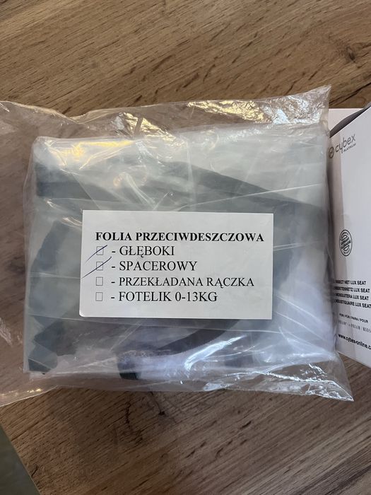 Moskitiera Cybex Priam Mios + uniwersalna folia przeciwdeszczowa NOWE