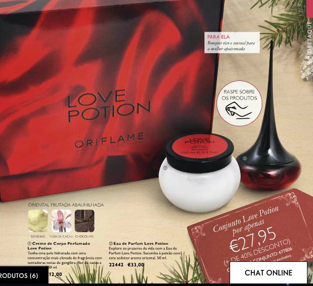 Cofrett Love Potion Perfume + Creme corpo NOVO