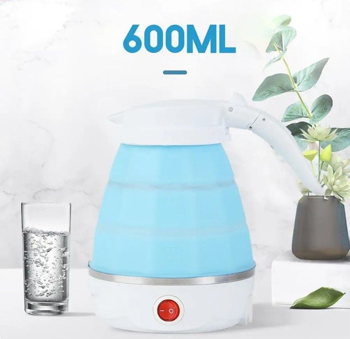 Складаний силіконовий дорожній електрочайник для мандрівників Rainberg