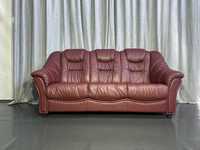 Бордовий шкіряний диван трійка/шкіряні дивани/меблі/крісла з Європи