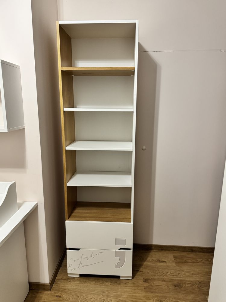 Zestaw mebli Meblik szafa, biurko, słupek, półki