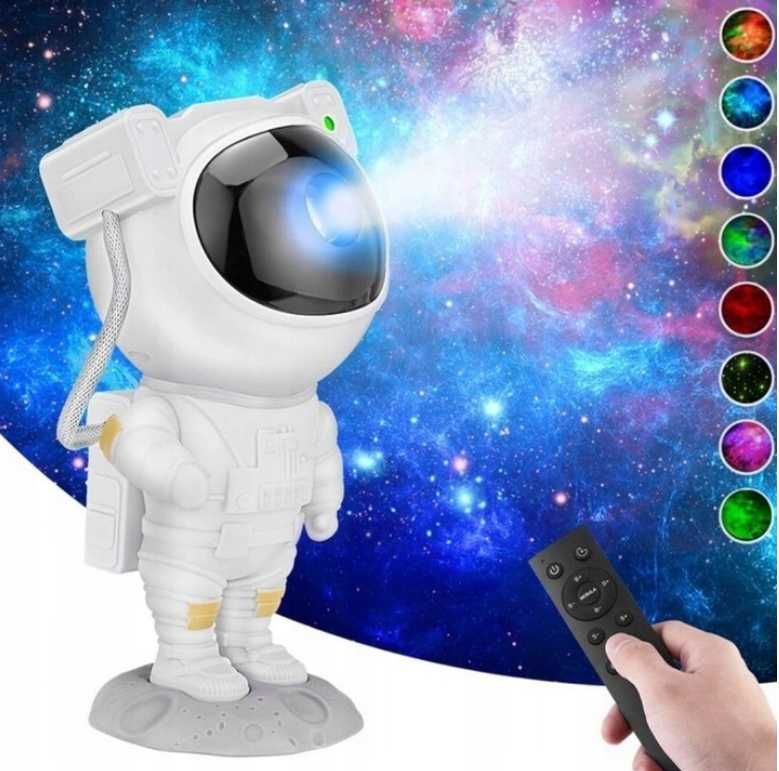 PROJEKTOR GWIAZD Lampka Nocna Dla Dzieci Led ASTRONAUTA Kosmonauta