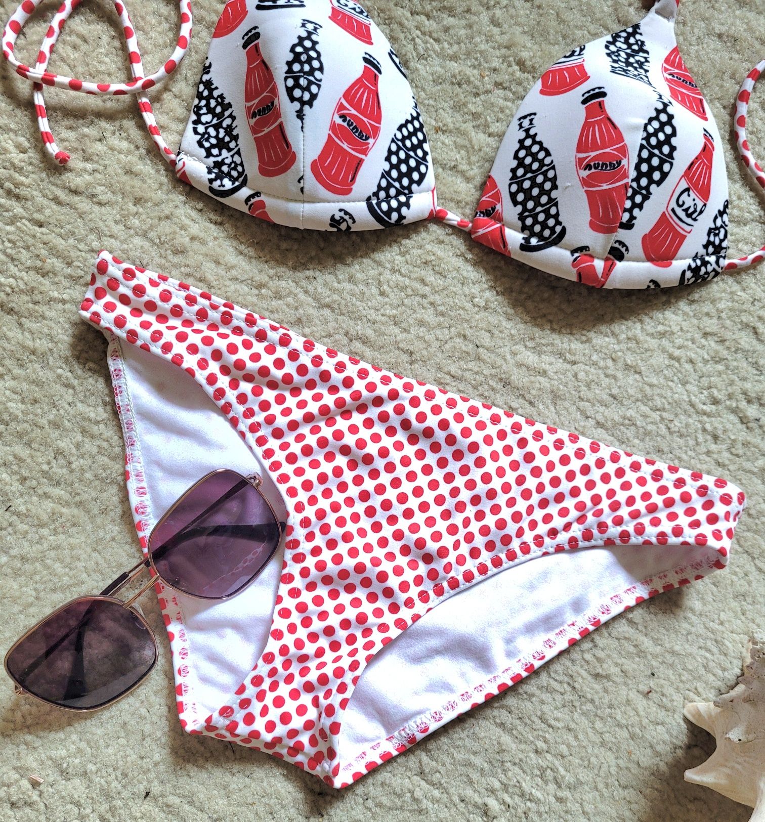 Bikini koka w groszki r.s/m - nieużywane