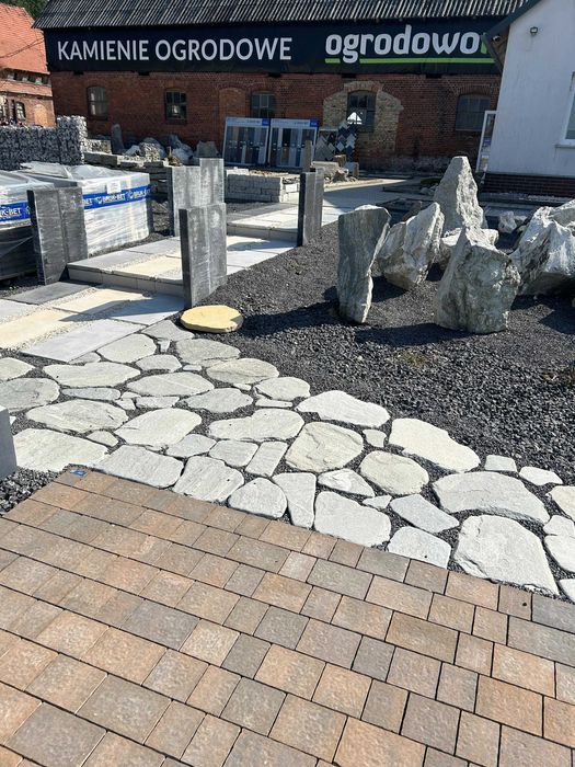 kostka wysiewka szplit 2-5mm grafit ogród kostka taras podjazd