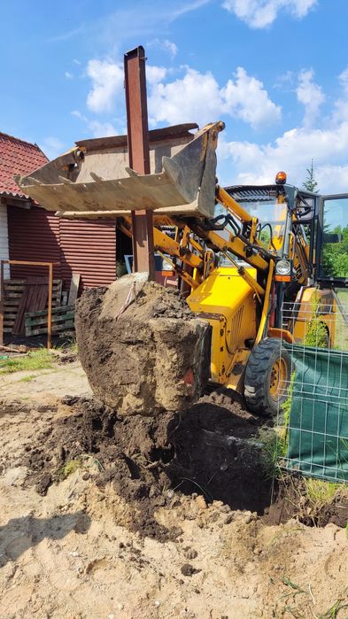 Usługi Mini Koparko-Ładowarka JCB 1CX i wywrotką 3,5 tony