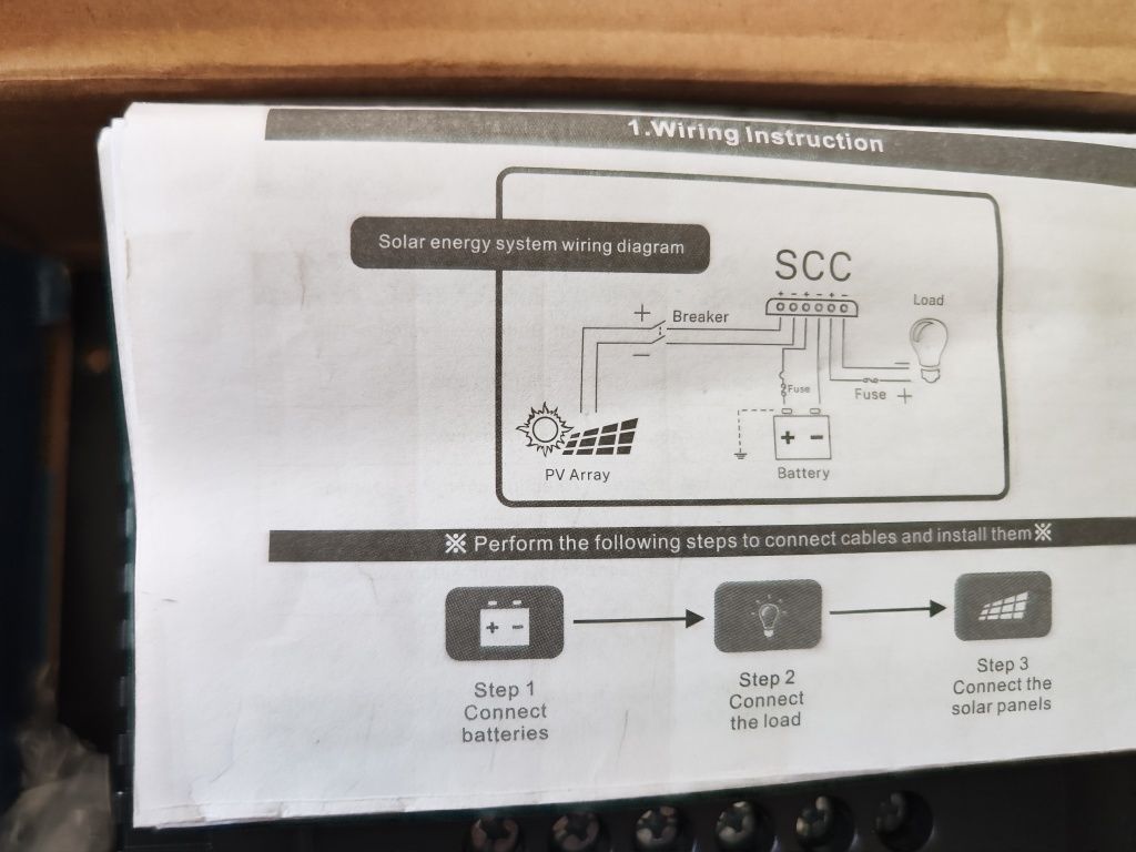 Controlador solar 12v/24v/36v/48v