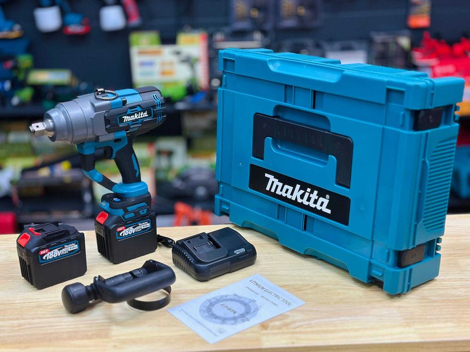 3/4 Гайковерт Makita 3000Nm + 2 Акб 6.0 Ah, Бесщеточный +Зарядка +КЕЙС