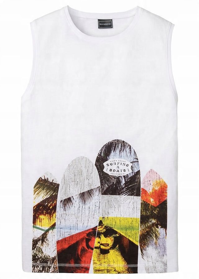 B.P.C t-shirt bez rękawów męski z nadrukiem M.