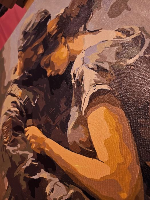 Quadro Amor em tempo de Guerra