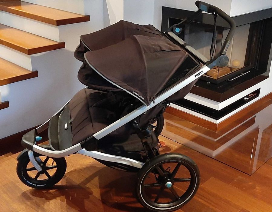 Thule Urban Glide 2 Double Black wózek dziecięcy dla dwójki dzieci