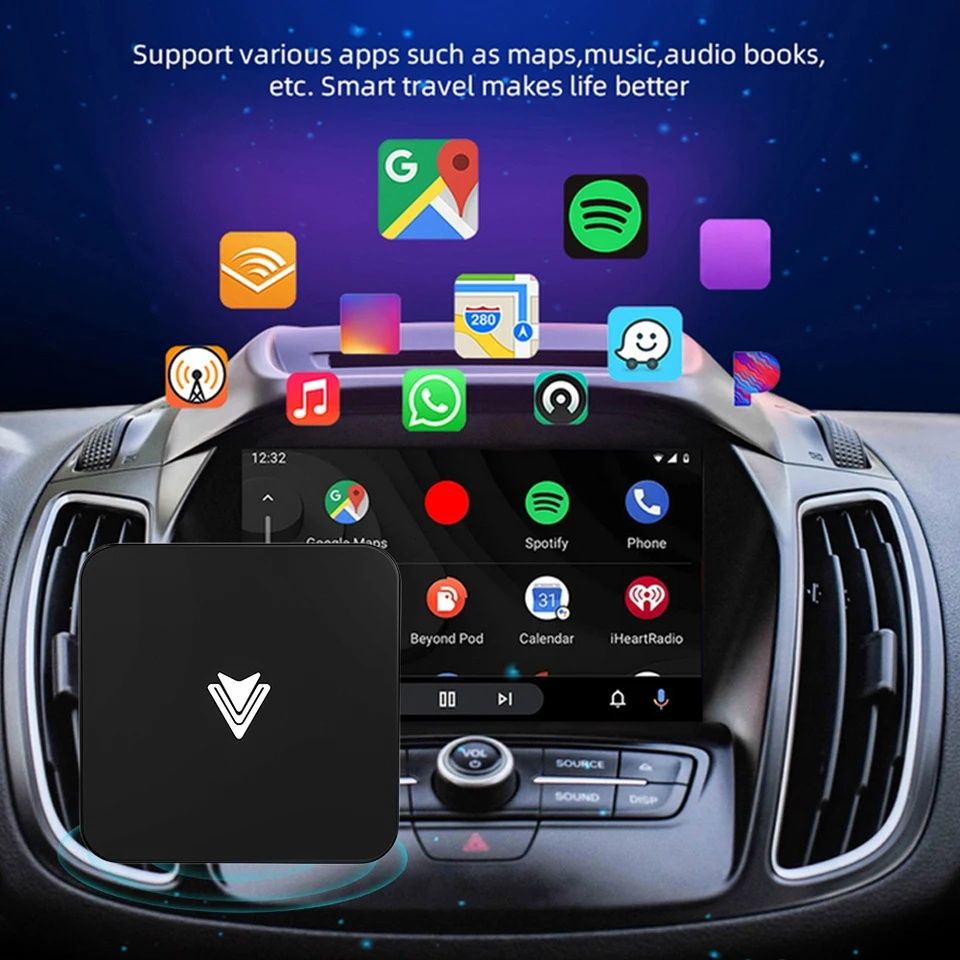 Dongle Carplay Android Auto wireless Bluetooth 5.0 wifi usb  NOVO