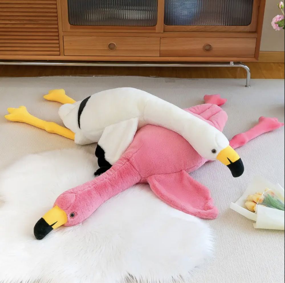 Мягкая игрушка - подушка «Фламинго Абниминго».50.70.90.110