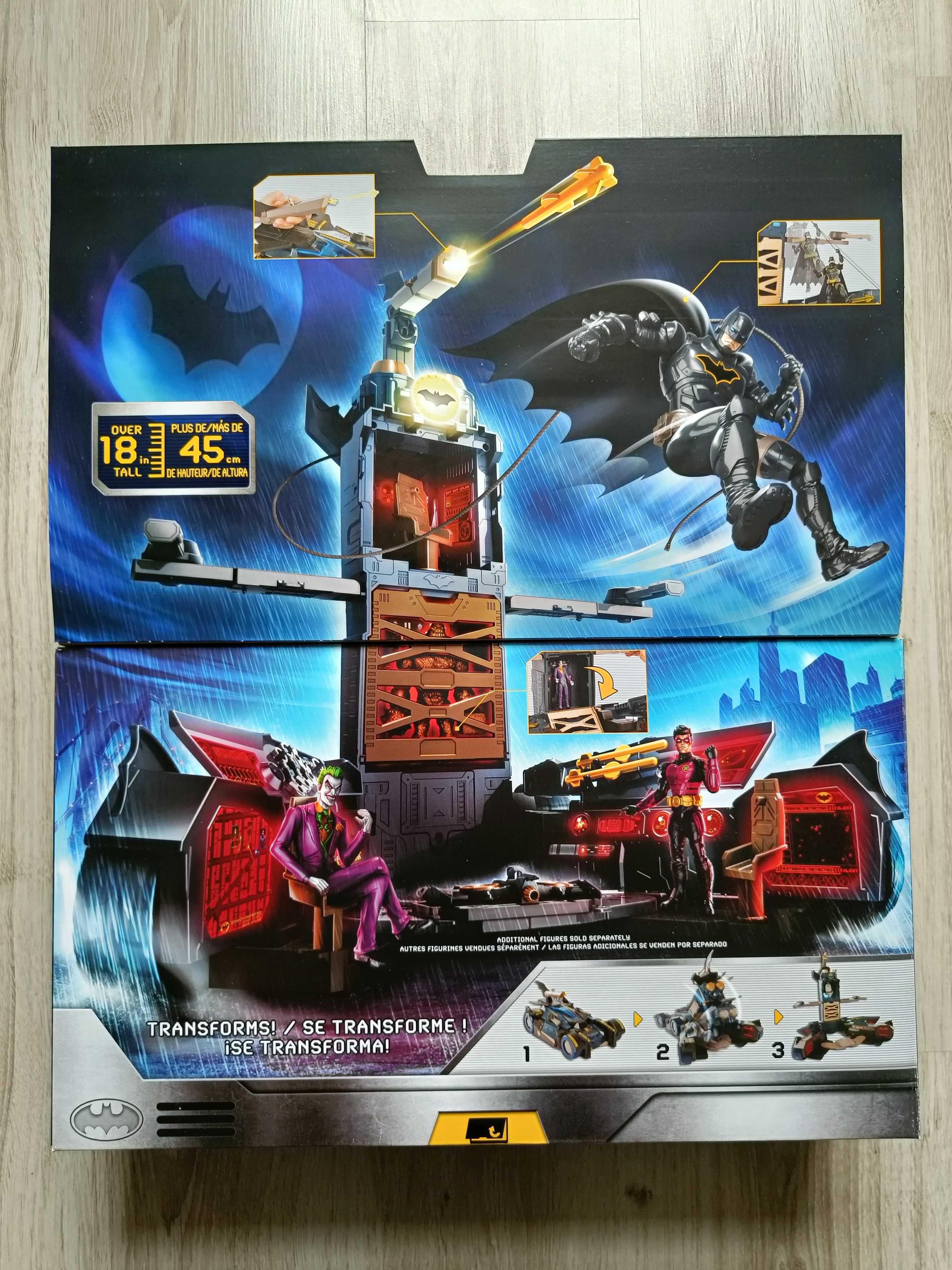 NOWY Transformujący Batmobil Batman figurka zestaw Spin Master światło
