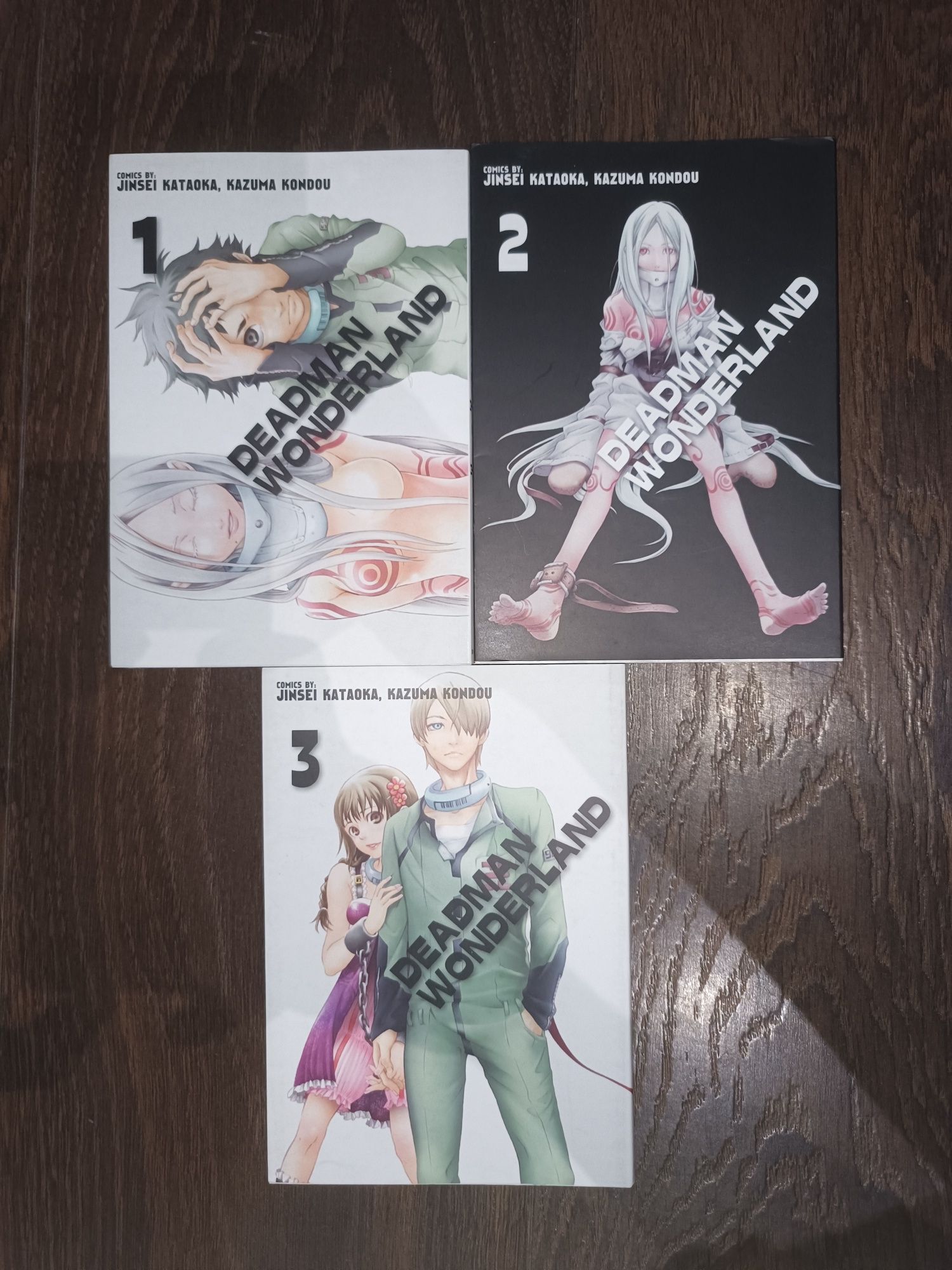 Manga Deadman Wonderland tomy 1-3 (1, 2,3) Unikat Zestaw Komplet