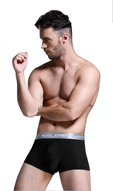 Oddychające Męskie Bokserki Kieszonka System Odprowadzania Ciepła - L