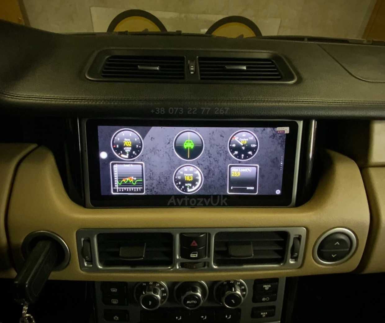 Магнитола Land Range Rover L322 Ренж Ровер Евог Android CarPlay EVOGUE