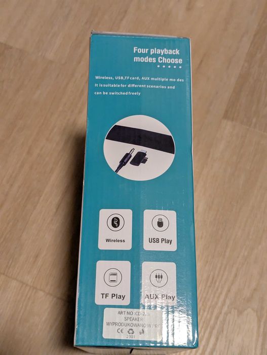 Głośnik Bluetooth LED z ładowarką indukcyjną